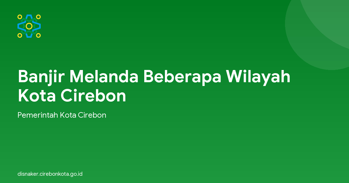 Banjir Melanda Beberapa Wilayah Kota Cirebon