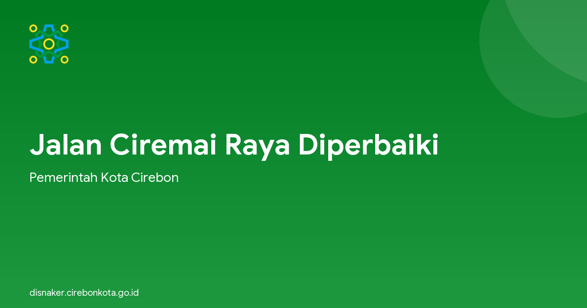 Jalan Ciremai Raya Diperbaiki