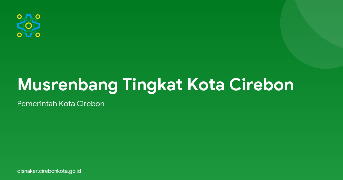Musrenbang Tingkat Kota Cirebon
