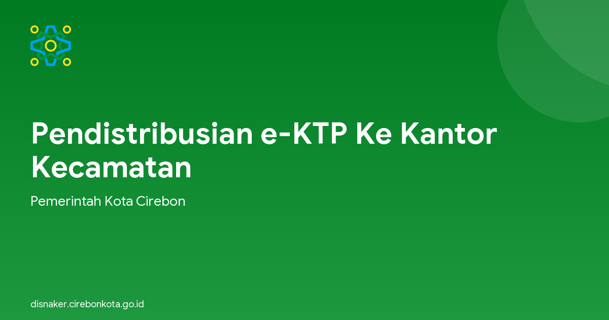 Pendistribusian e-KTP Ke Kantor Kecamatan