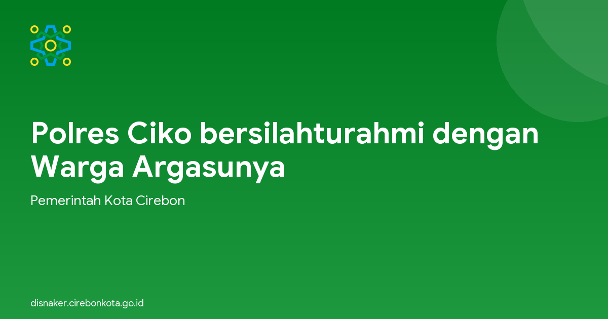 Polres Ciko bersilahturahmi dengan Warga Argasunya