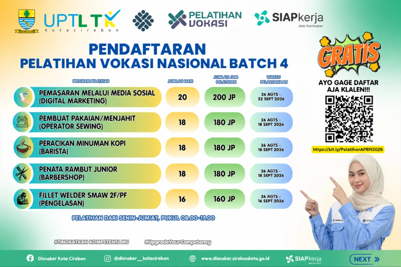 Pelatihan Vokasi Batch 4 Kembali Dibuka!