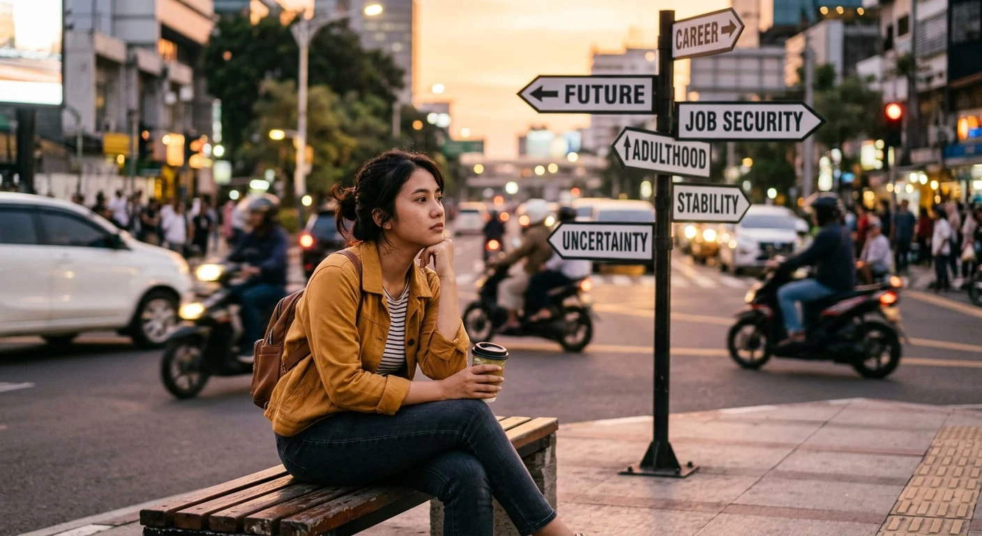 Pernah Ngerasa Kebingungan Terus Menerus di Usia 20-an... Mungkin Kamu Lagi di Fase Ini